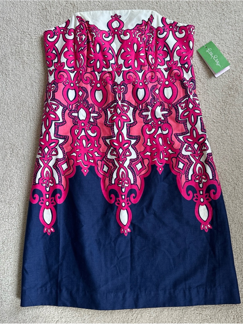 Lilly Pulitzer NWT Strapless Bowen Chorus Girl Cotton Dress